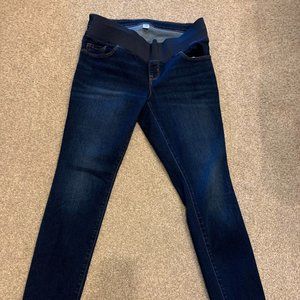 Old Navy Maternity Front-Low Panel Skinny Jeans Dark Wash Size 10